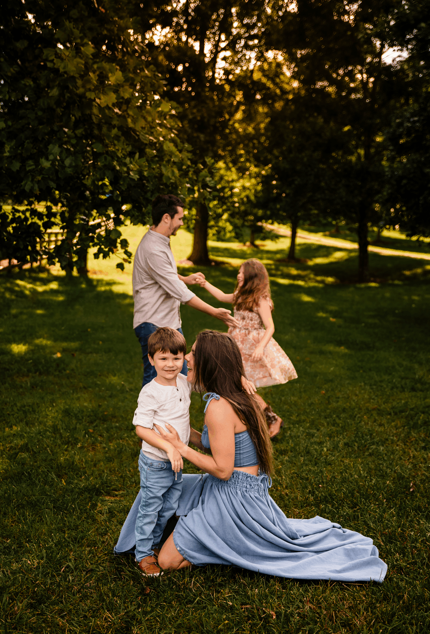 Candid sibling moment captured by Gainesville family photographer